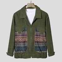 Veste décontractée à glissière épaisse à manches longues pour hommes