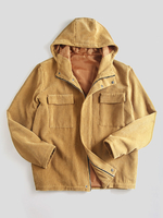 Veste décontractée à manches longues en velours côtelé vintage pour homme