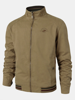Veste décontractée en coton réversible avec lettre pour homme