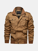 Veste de cargaison extérieure avant de fermeture éclair de badge de coton des hommes 100% avec la poche multi