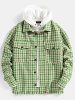 Veste de conception chaude à revers à double poche pour homme