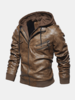 Veste de poche zippée à capuche pour hommes