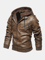 Veste de poche zippée à capuche pour hommes