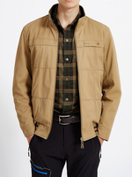 Veste dextérieur en coton zippée réversible et ajustable pour homme