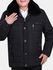 Veste dextérieur en molleton épais pour hommes avec col polaire et fourrure chaude
