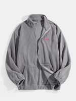Veste dépaule en molleton de couleur unie pour homme