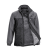 Veste hiver chaude chauffée à capuche en molleton Coral Fleece Moto Ski Manteau Alpinisme Costume Noir