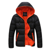 Veste matelassée à capuche chaude pour hommes en hiver