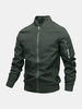 Veste simple à manches longues et à manches longues pour hommes