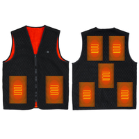 Veste chauffante à 5 coussins chauffants USB Warm Up Vêtements dhiver électriques