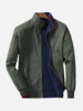 Vestedepochezippéeencoton avec logo brodé réversible pour homme