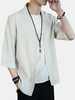 Vesteàmanchestroisquartvintage Kimono pour homme