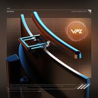 VFZ Lampe de moniteur incurvée Lampe suspendue pour ordinateur Lampe de protection des yeux