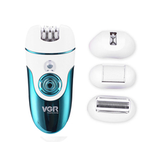 VGR 4 dans 1 épilateur 100-240V USB de machine électrique rechargeable dépilation de corps multifonctionnel de bik