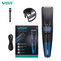 VGR V-053B tondeuses à cheveux Kit de coupe de cheveux professionnel pour hommes cordon USB sans fil Rechargeable ensemb