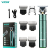 VGR V-186 tondeuse à cheveux Rechargeable gravure électrique lame en forme de T USB tondeuse en métal lavage tondeuse à