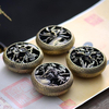 Évider évider coil brûleur porte alliage élégant Tibet Yoga méditation maison temple décor