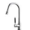 Évier de lavabo de cuisine robinet coulissant bec pivotant pulvérisateur mélangeur deau chaude et froide avec LED l