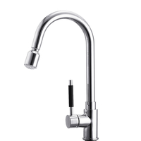 Évier de lavabo de cuisine robinet coulissant bec pivotant pulvérisateur mélangeur deau chaude et froide avec LED l