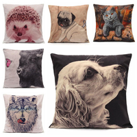 Vivid 3D Animal court en peluche jeter taie doreiller maison canapé voiture housse de coussin