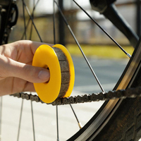 Vélo Chaîne Rouleau Graisseur Vélo Réparation Entretien Outil Laine Lubrifiant Huile Lubrifiant En Plein Air Anti-résist