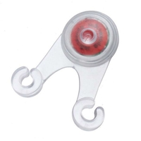 Vélo Coussin de vélo Soft Phare à rayons en silicone LED Feu arrière 4 couleurs