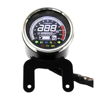 Vélo de moto universel Compteur de vitesse compteur kilométrique tachymètre KM / H MPH
