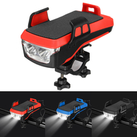 Vélo moto LED lampe lumière Power Bank support de téléphone pour téléphone intelligent pour iPhone Huawei