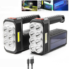 VÉLO 8LED + COB 4Modes Lampe de poche solaire portable super lumineuse USB Indicateur dalimentation rechargeable Pr