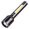VÉLO XHP50 Lampe de poche zoomable 500 lm 300 m avec lumière latérale COB 300 lm pour téléphone portable Pouvoirbank Qua