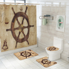 Voyage Navigation Guide modèle rideau de douche ensemble balançoire rideaux de bain rideaux de salle de bain tapis de ba