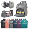 Voyage pliable multifonctionnel 2-en-1 de grande capacité avec pare-soleil Port USB bébé couche-culotte pour bébé sac de
