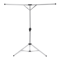 Voyage de cintre pliant réglable de blanchisserie dacier inoxydable de support de séchage de vêtements