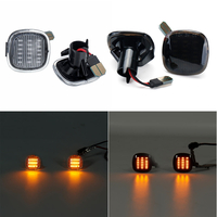 Voyants de feu de position latéraux à LED Lampes Noir jaune fumé 2PCS pour Audi Seat Skoda