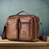 Véritable cuir hommes Vintage Messenger sac porte-documents sac à main sac à bandoulière cartable sac