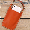 Véritable cuir vintage décontracté transporter 6, 1 pouces sac de téléphone sac de monnaie sac de taille pour hommes femm