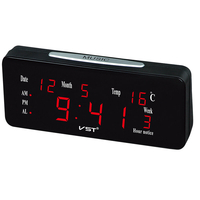 VST ST-1 Loud double luminosité automatique dalarme avec de grandes lettres affichage électronique de la températur