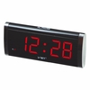 VST ST-6 1.4 Pouces LED Horloge de Table Grand Affichage Horloge Bleu Vert Rouge Couleur Bureau Avec Alimentation AC