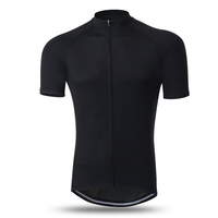 Vêtements de cyclisme dété anti-UV 3D haut de couleur unie conception de bande réfléchissante haut de sport respira