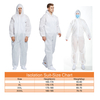 Vêtements de protection siamois non tissés jetables Anti-buée Anti-poussière Anti-crachat Vêtements disolement Tiss