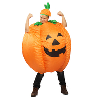 Vêtements gonflables de potiron de Halloween avec des dessus doutils de Cosplay de partie de ventilateur