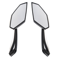 Vue arrière de la moto miroir noir pour Kawasaki Z1000 de 