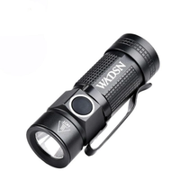 WADSN 400LM Tactical Flashlight Strobe Uitra-Light 22g Survival Safety Lamp With Hat Clip Power by 16340 Battery Camping