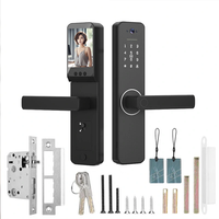 WAFU Tuya WiFi Smart Fingerprint Doorlock with Camera Password Key IC Card APP Unlock Electronic Home Door Lock Built-in
