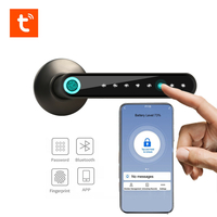 WAFU WF-016 TUYA APP empreinte digitale serrure intelligente bouton de porte bluetooth entrée sans clé serrure de porte