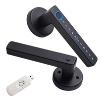 WAFU WF-F6 Tuya Smart Fingerprint Door Lock Aluminum Alloy Keyless Entry 5 Unlock Methods App Control Anti-Peep Password