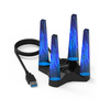 Wavlink AC1900 Dual Bande 2.4G & 5G USB3.0 Carte réseau sans fil Adaptateur WiFi USB 4X3dBi Antennes externes à gain éle