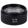 WD120 0.7X Trinoculaire Microscope Stéréo Auxiliaire Objectif Lentille Barlow Lentille Fil 48mm