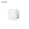 WEKOME WP-U113 65W 2 Ports petit PD chargeur de charge rapide GaN chargeur de nitrure de gallium pour Xiaomi Mi9 Mi10 HU