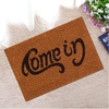Welcome-Go Away Doormat Carpet Tapis de sol en caoutchouc pour tapis de sol intérieur / extérieur